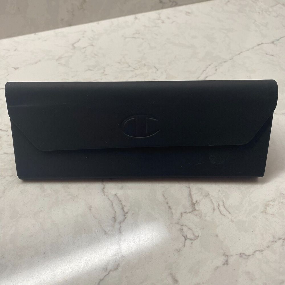 Champion Black Sunglasses Triangular Foldable Har… - image 2